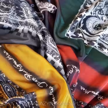 Syntetyczna dzianina drukowana, panel 135cm kwadraty