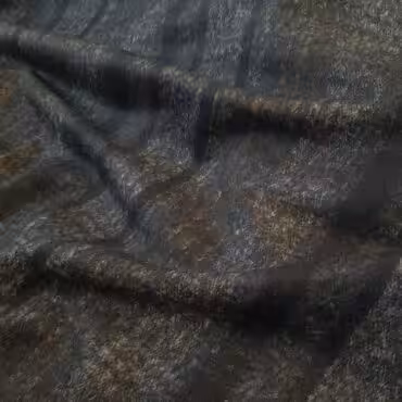 Wełna płaszczowa Piacenza, subtelny szary melanż z pasami czerń