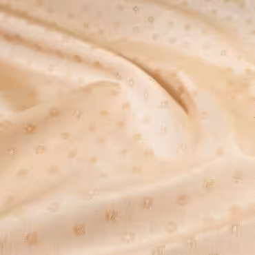 Żakard motyw kwiatowy, drobny wzór, ciepły beż