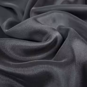Jedwab gładki, szyfon jedwabny, stalowy, subtelny połysk, elastyczny