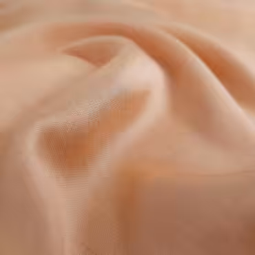 Bawełna gładka z jedwabiem, brzoskwiniowa, lekki połysk