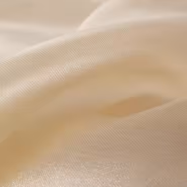 Jedwab gładki, organza jedwabna, kryształkowa, jasny beż