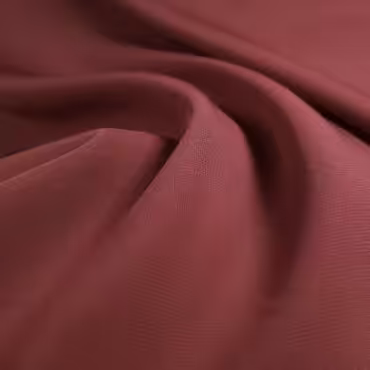 Syntetyczna tkanina gładka, krepa, zgaszony burgund, elastyczna
