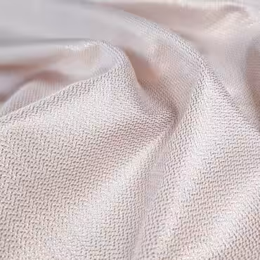 Tkanina syntetyczna gładka, strukturalna, jodełka, błyszcząca, jasny róż