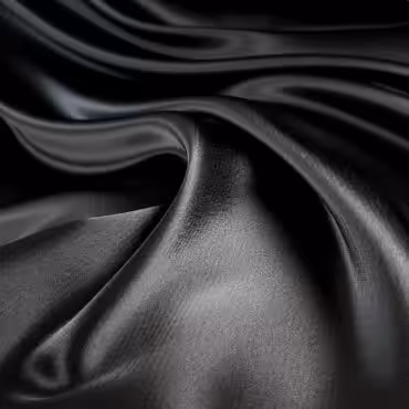 Satyna czarna cady grubsza kryjąca