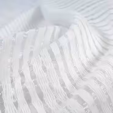 Żakard biały, paski na transparentnym tle, lekki, miękki