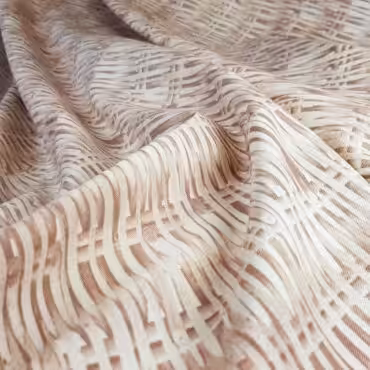 Bawełna drukowana, jeans drukowany, odcienie beżu