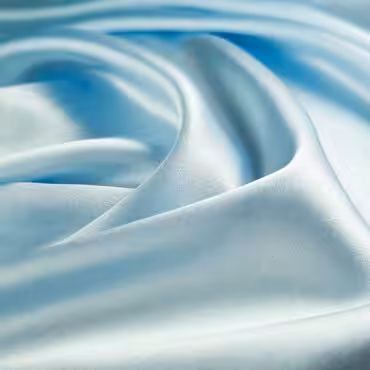 Satyna jedwabna błękitna, elastyczna, gładka