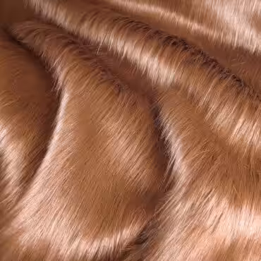 Futro sztuczne brąz toffi, długi włos