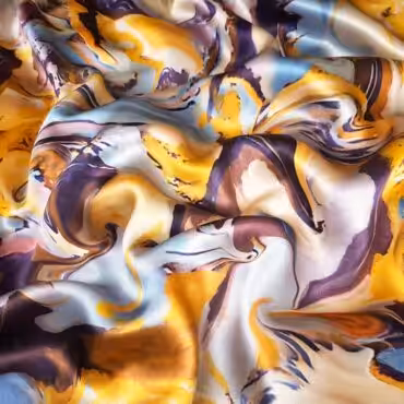 jedwab naturalny we wzory typ pucci satynaA