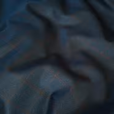 Płaszczowa bawełna w kratę windowpane, granat z brązem, stretch