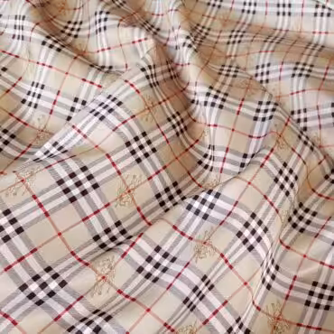jedwab burberry w krate bezowy