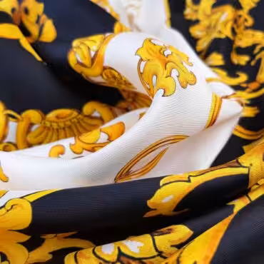jedwab twill na wzor versace panel 140cm ornamentyB