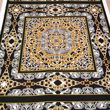 matowy jedwab na wzor versace panel 140cm lancuchy cetkiD