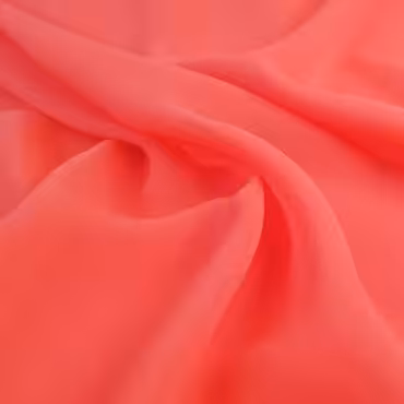 szyfonowy jedwab matowy elastyczny koralowy rozA