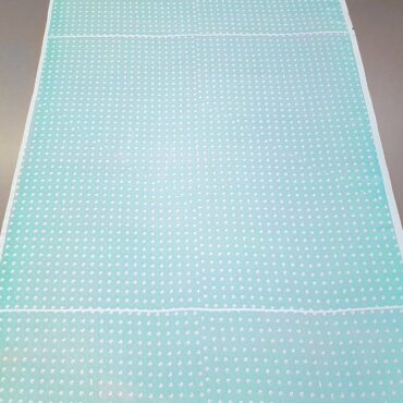 blekitny jedwab naturalny owieczki diagonalny splot panel 88cmD