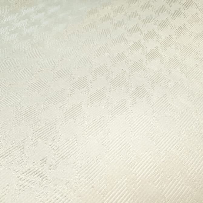 cienki żakard biały śmietankowy pepitka wiskozaC