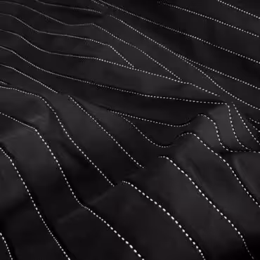 czarna bawelna elastyczna w prazki z przeszyciemA