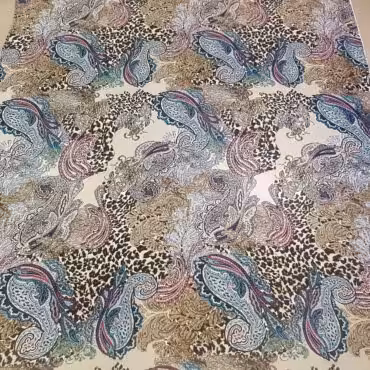 organza jedwabna we wzory typ etro cetki paisleyE