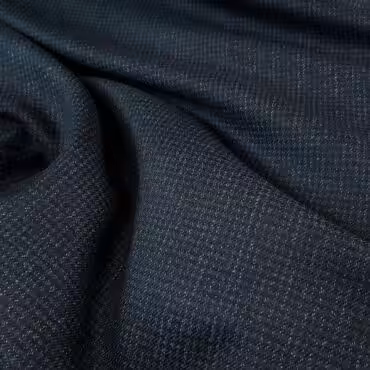 material plaszczowy welna vergin drobna krateczka granatowaA