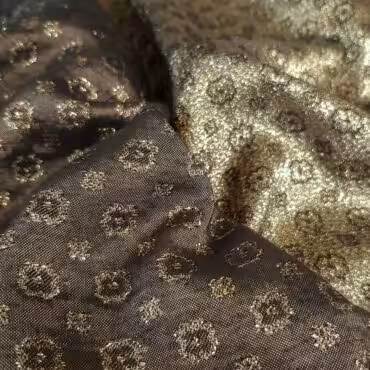 miekki zakard sukienkowy dwustronny stare zloto drobne kwiatyA