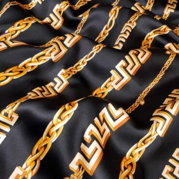 jedwab typ versace lancuchy czarny satyna elastycznaA