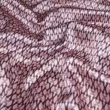 satyna jedwabna we wzory elastyczna jasny rozA