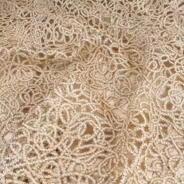 zlota koronka azurowa metaliczna nicA