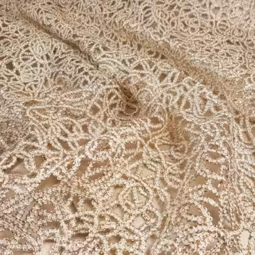 zlota koronka azurowa metaliczna nicB