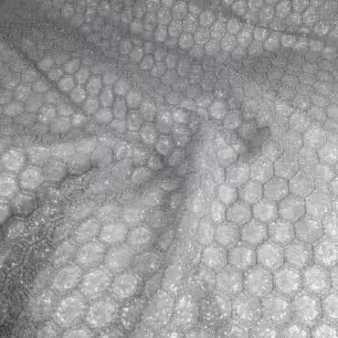 koronka cekinowa szara wzor plaster mioduB