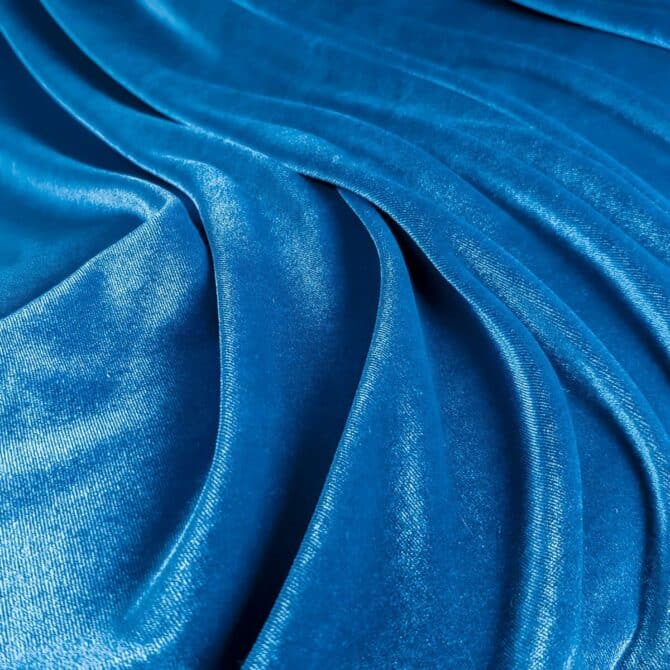 welur z polyskiem elastyczny turkusowy niebieski dzianinaA