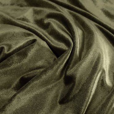elastyczny welur poliestrowy zielony wojskowy polyskA