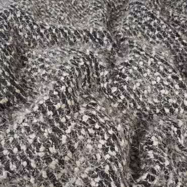 material swetrowy dzianina z wloskami bez czarnyA