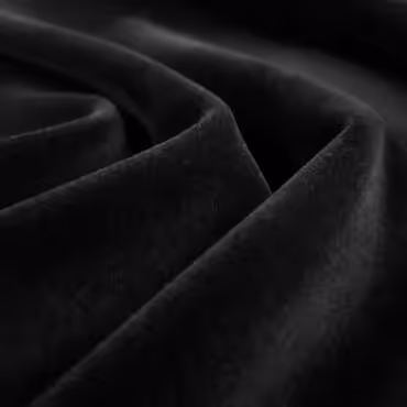aksamit bawelniany czarny matowy nieelastycznyA