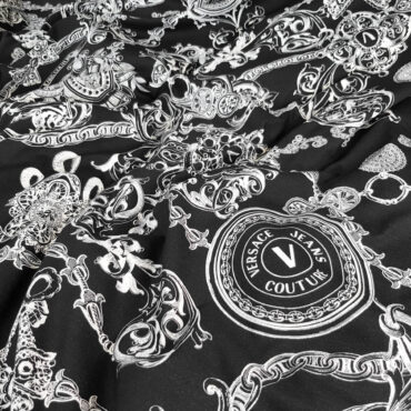 bawelniany dzersej we wzory typ versace dzianinaA