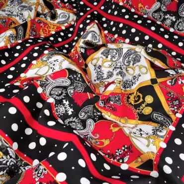 wiskoza typ versace kwadraty panel 48cm groszkiA