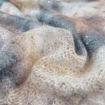 azurowa dzianina z cekinami pastele abstrakcjaB