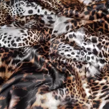 jedwab panterka mix wzor dolce gabbana satynaA