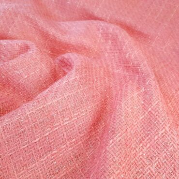 material chanelka z transparentna nicia malinowy rozB