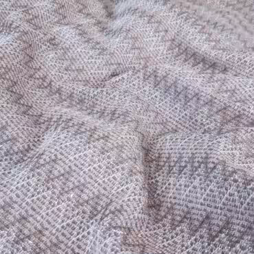 cienka dzianina w zygzaki wiskoza brudny roz srebrnyA