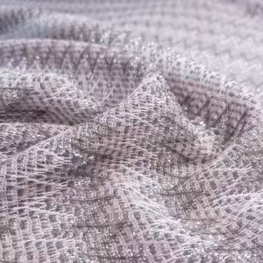 cienka dzianina w zygzaki wiskoza brudny roz srebrnyB