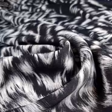 elastyczna wiskoza wzor cavalli bialo czarnaB