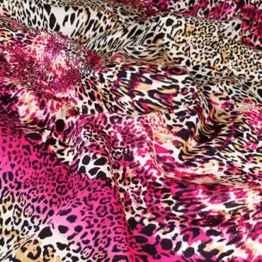 bawelna z elastanem fuksja bez motyw zwierzecy cetkiA