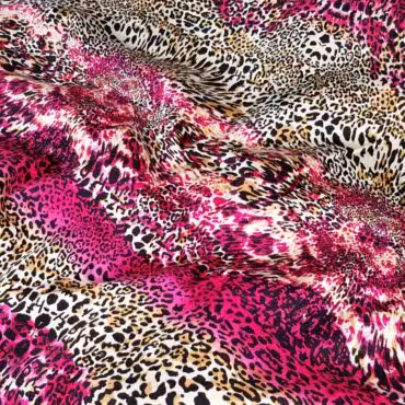 bawelna z elastanem fuksja bez motyw zwierzecy cetkiB