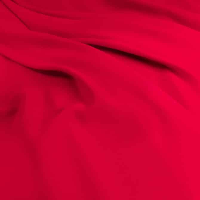 czerwona krepa sukienkowa z elastanem kryjąca gladkaC
