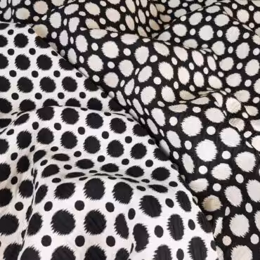 bawelna dwustronna czarno-biala kola zakardowa miekkaA