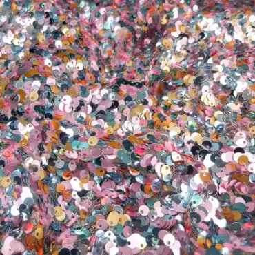 material cekinowy cekiny pastelowe roz zloty blekitB