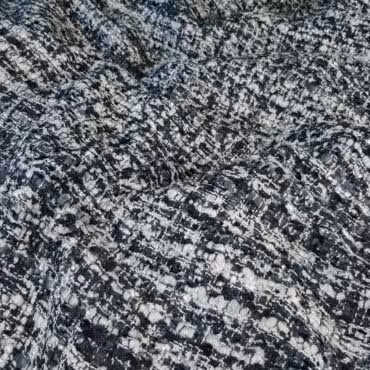 welna luzny splot chanel szara ze zlamana bielaA