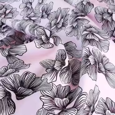 grubsza wiskoza w kwiaty rozowa z bawelnaB