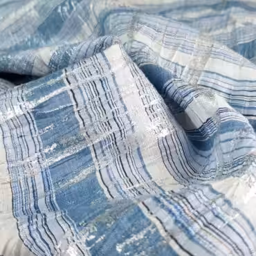 zakard w pasy niebieski ze srebrnym wiskozaB